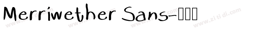 Merriwether Sans字体转换